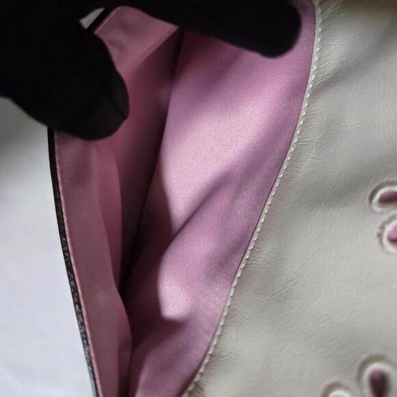 Coach Leather *Limited Edition* Poppy Eyelet Chain White - Picture 9 of 9